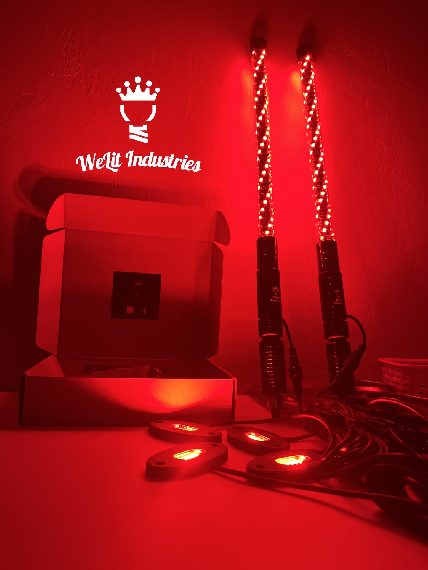 RGB+W FACILITATOR PACKAGE {ROCK LIGHTS + WHIPS}