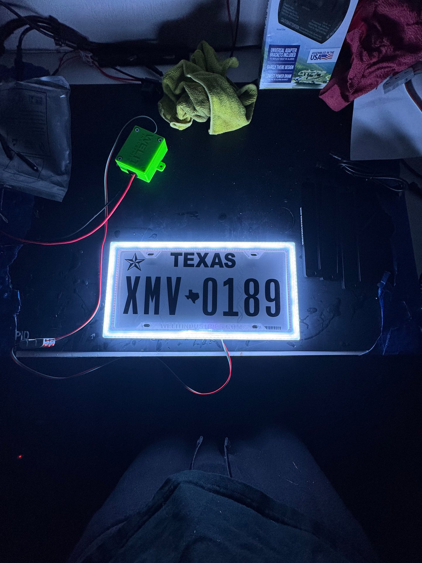 CHASE LED LICENSE PLATE