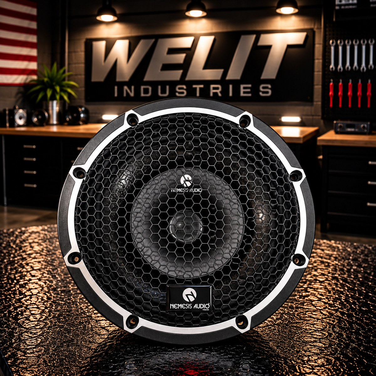 NEMESIS AUDIO 8" LED SPEAKER RINGS | NEO-8WPF // CXH-8WTR // MR8CF // CX8CF // MB8CF // MR8CF | WITH GRILL
