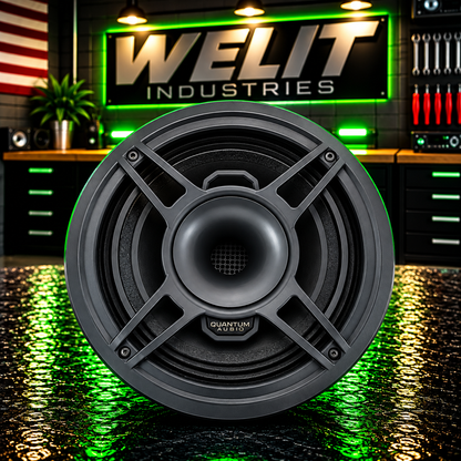 QUANTUM AUDIO 8" LED SPEAKER RINGS | QPRO8CD | WITH GRILL