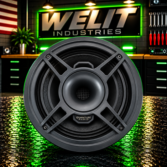 QUANTUM AUDIO 8" LED SPEAKER RINGS | QPRO8CD | WITH GRILL