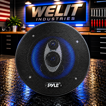 PYLE 5.25" LED SPEAKER RINGS | PL53BL | WITH GRILL