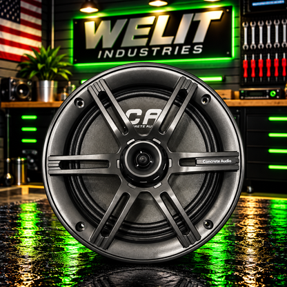 CONCRETE AUDIO 8" LED SPEAKER RINGS | CPA8CX | WITH GRILL