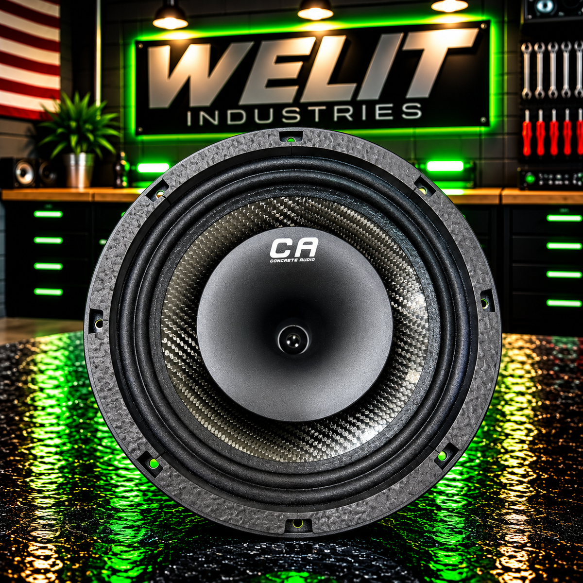 CONCRETE AUDIO 8" LED SPEAKER RINGS | CPA8NDCFCX4 | NO GRILL