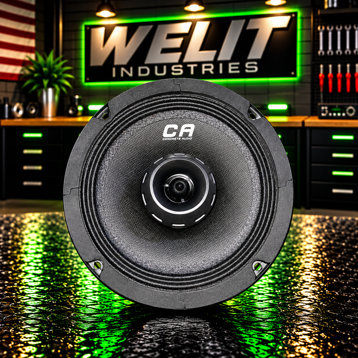 CONCRETE AUDIO 6.5" LED SPEAKER RINGS | CPA65CXV2 | NO GRILL
