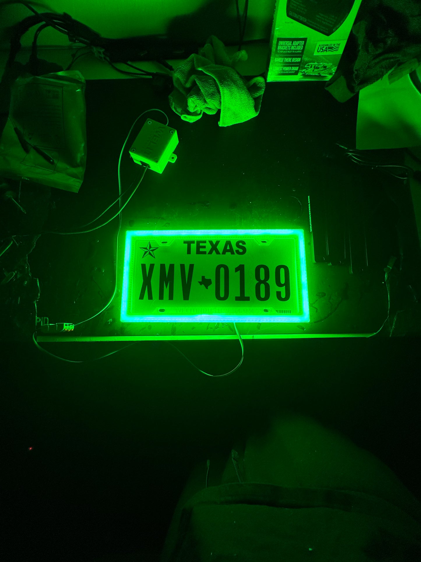 CHASE LED LICENSE PLATE