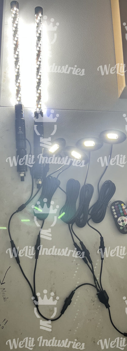 RGB+W FACILITATOR PACKAGE (rock lights & whips)