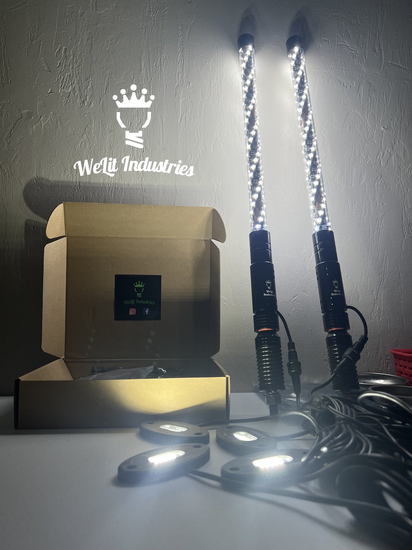 RGB+W FACILITATOR PACKAGE (rock lights & whips)